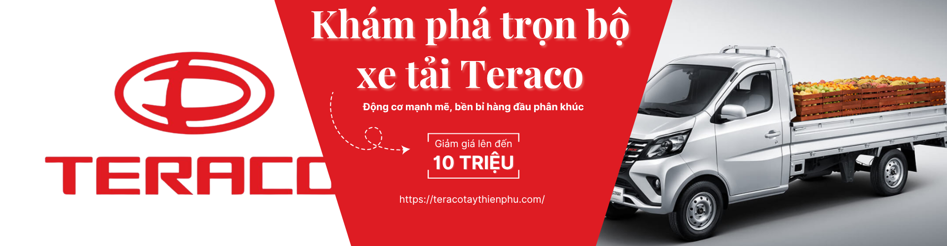 Khám phá trọn bộ xe tải Teraco – Động cơ mạnh mẽ, bền bỉ hàng đầu phân khúc